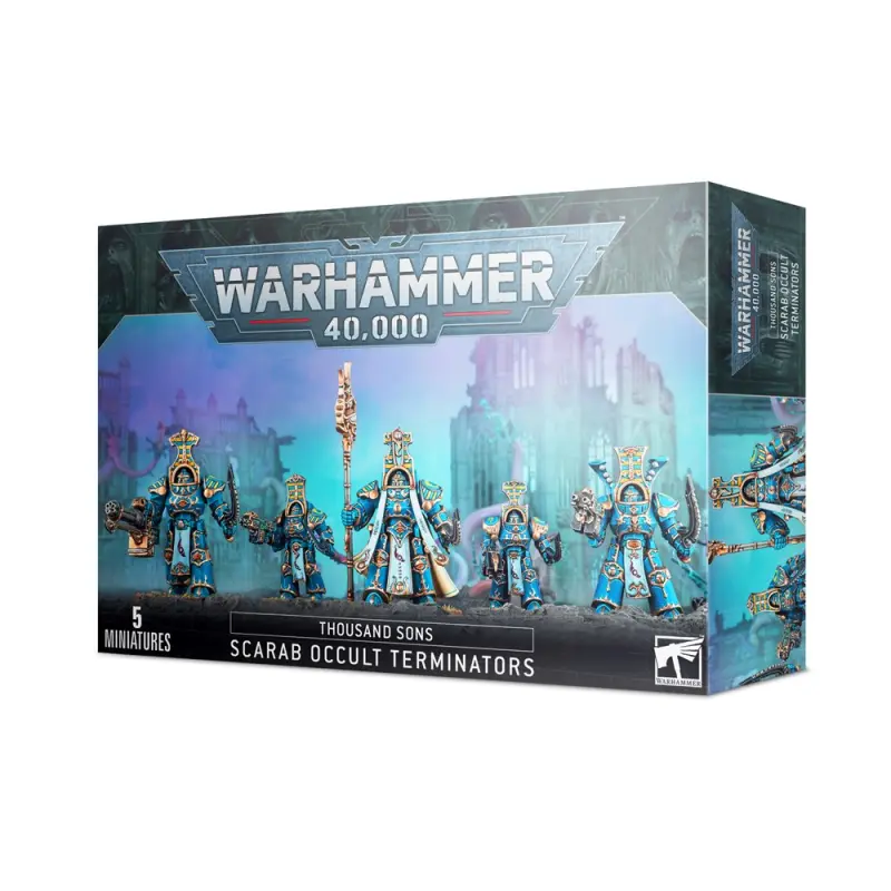 Scarab occult terminators, thousand sons, warhammer 40k, games workshop, model 43-36
